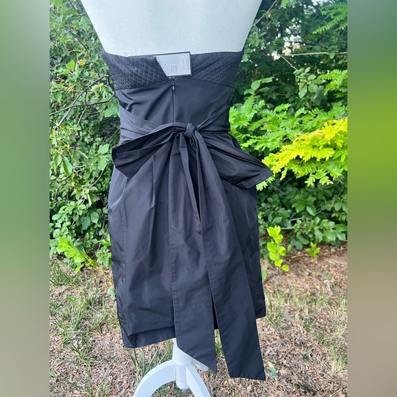 NWT- BCBGMaxAzria- Elegant Black Strapless Dress - Picture 3 of 7
